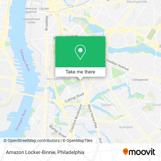 Amazon Locker-Binnie map