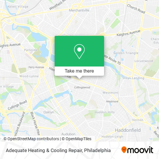 Adequate Heating & Cooling Repair map