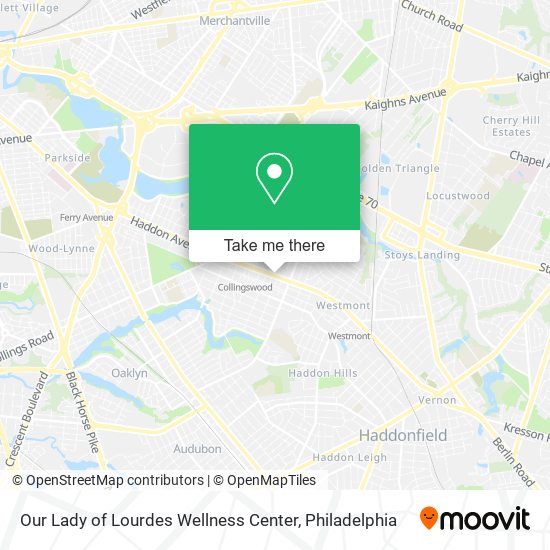 Our Lady of Lourdes Wellness Center map