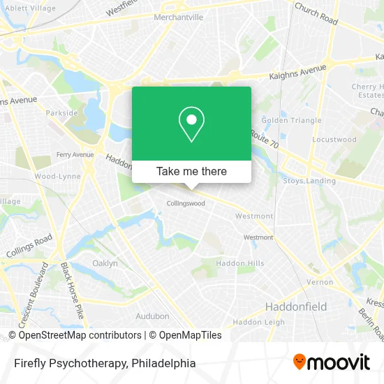 Firefly Psychotherapy map
