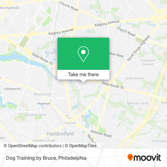 Dog Training by Bruce map