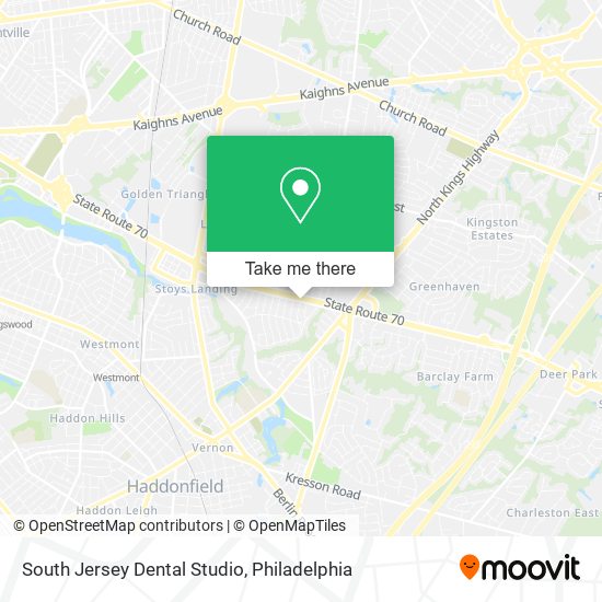 Mapa de South Jersey Dental Studio