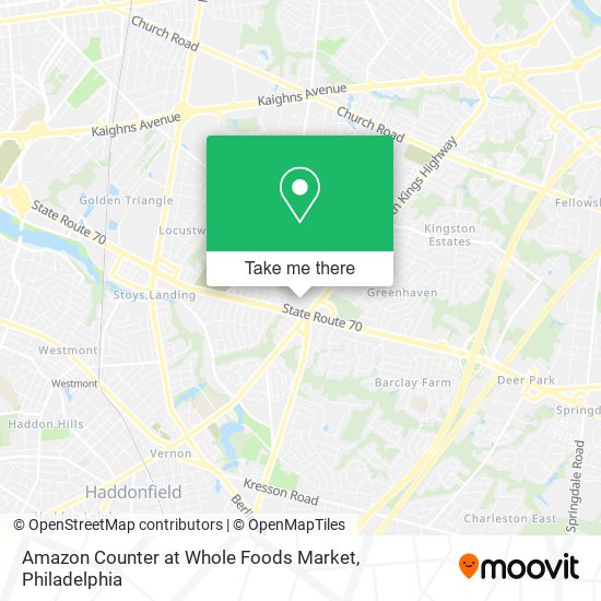 Amazon Counter at Whole Foods Market map