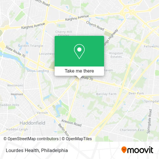 Lourdes Health map
