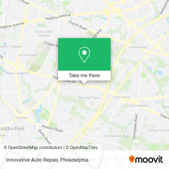 Innovative Auto Repair map