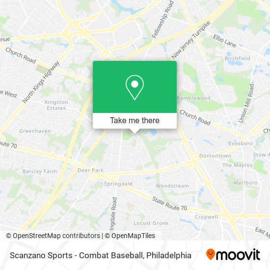 Mapa de Scanzano Sports - Combat Baseball