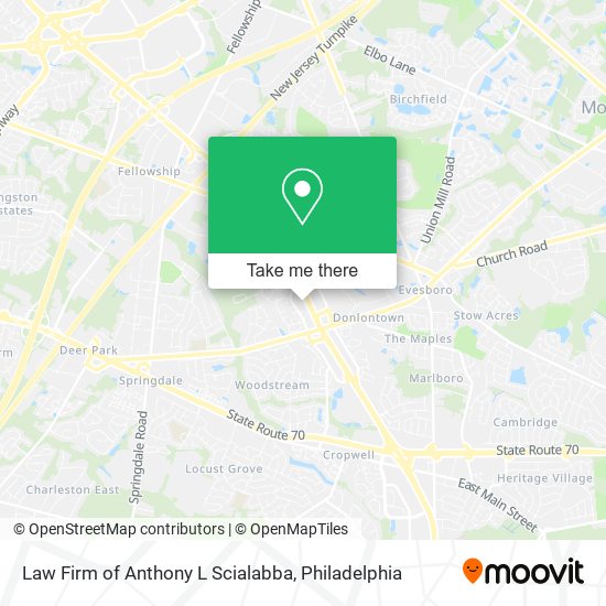 Law Firm of Anthony L Scialabba map