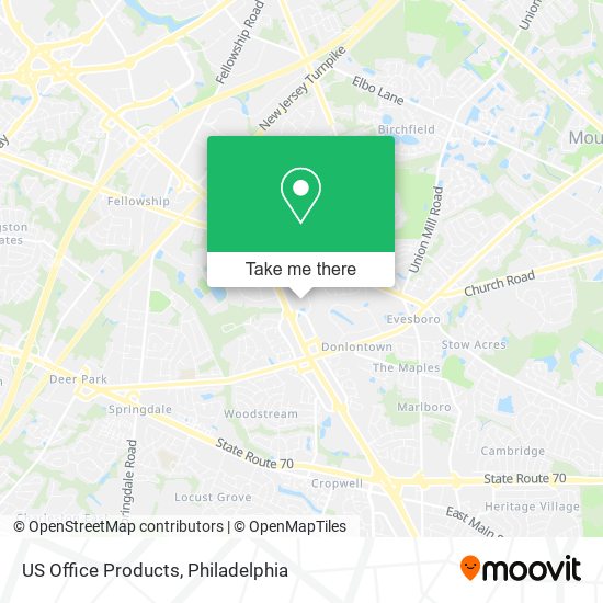 US Office Products map