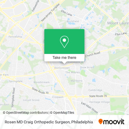 Mapa de Rosen MD Craig Orthopedic Surgeon