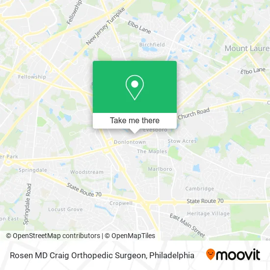 Rosen MD Craig Orthopedic Surgeon map