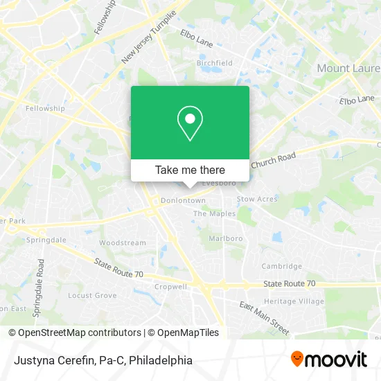 Justyna Cerefin, Pa-C map