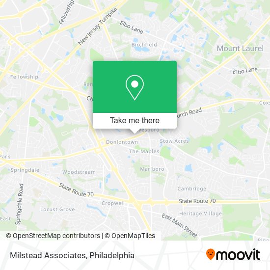 Milstead Associates map