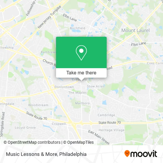 Music Lessons & More map