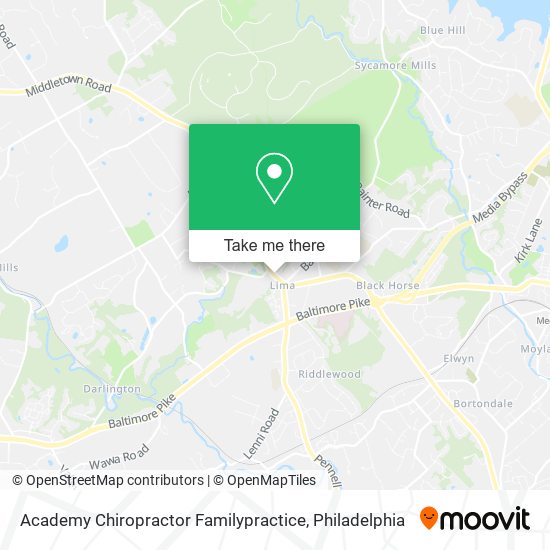 Academy Chiropractor Familypractice map