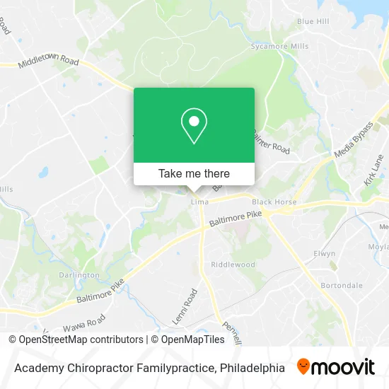 Academy Chiropractor Familypractice map