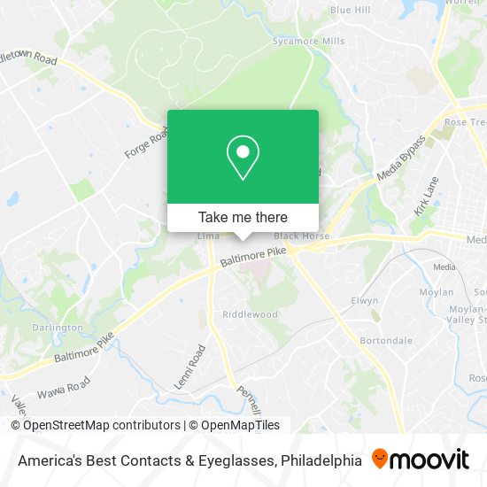 Mapa de America's Best Contacts & Eyeglasses