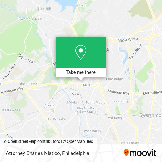 Attorney Charles Nistico map