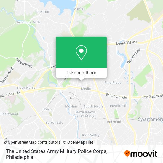 The United States Army Military Police Corps map