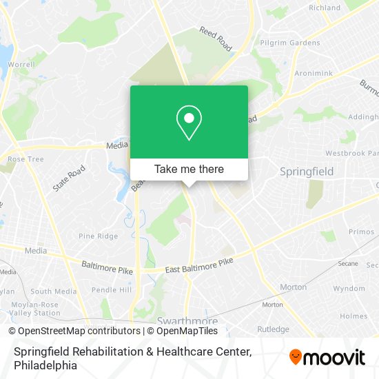 Mapa de Springfield Rehabilitation & Healthcare Center