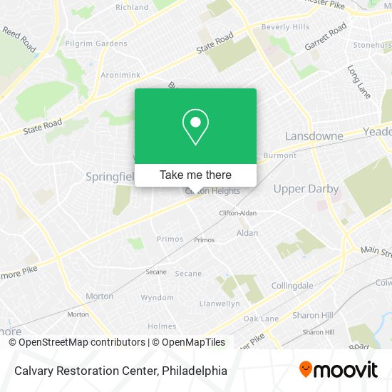 Calvary Restoration Center map