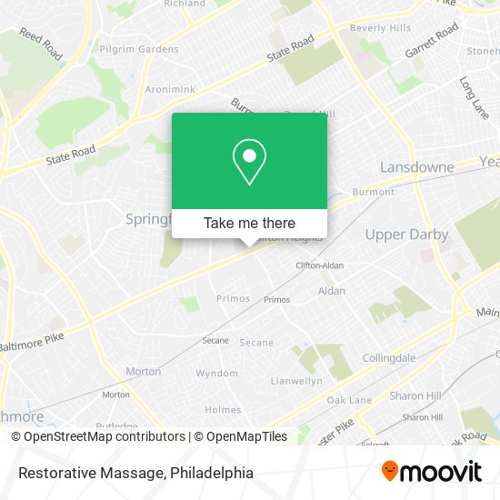 Mapa de Restorative Massage