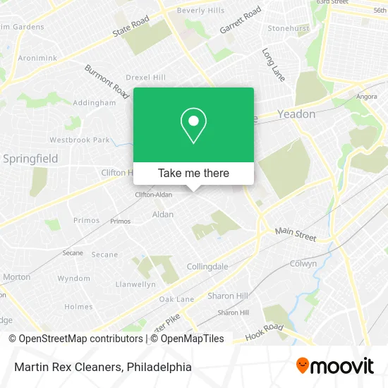 Martin Rex Cleaners map