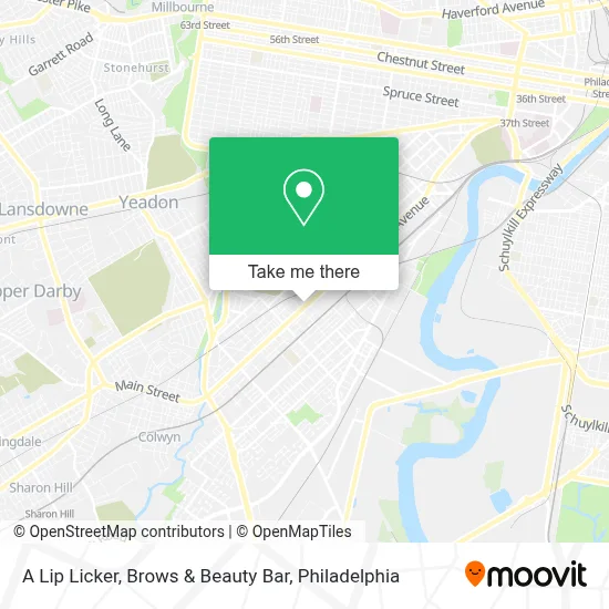 A Lip Licker, Brows & Beauty Bar map