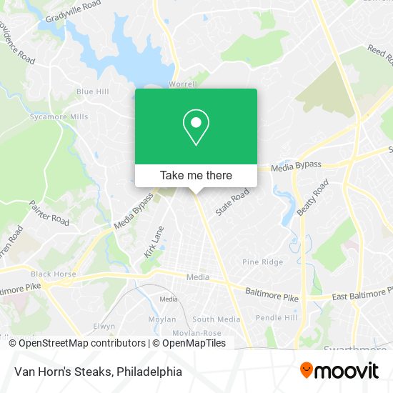 Van Horn's Steaks map
