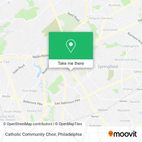 Catholic Community Choir map