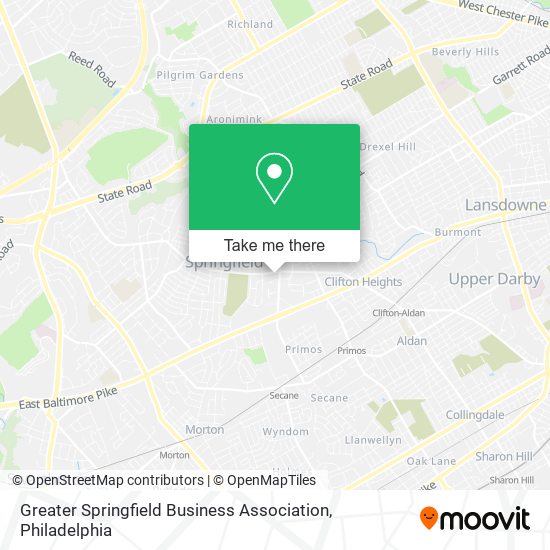 Mapa de Greater Springfield Business Association