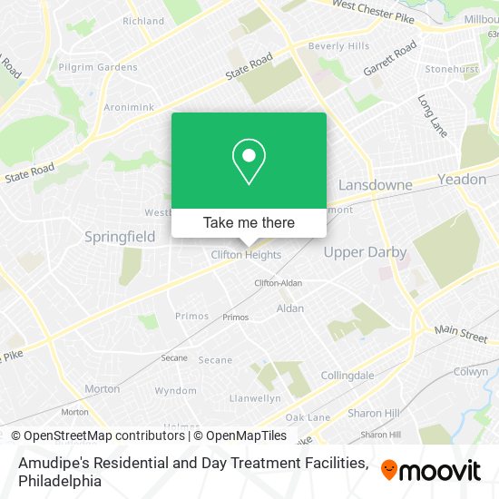 Mapa de Amudipe's Residential and Day Treatment Facilities