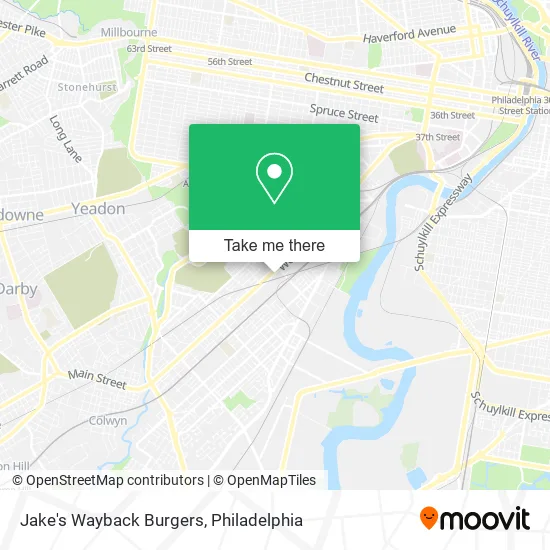 Jake's Wayback Burgers map