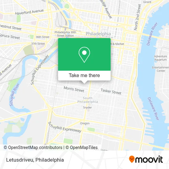Letusdriveu map