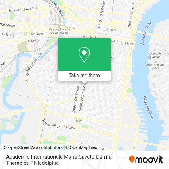 Mapa de Academie Internationale Marie Cavuto-Dermal Therapist