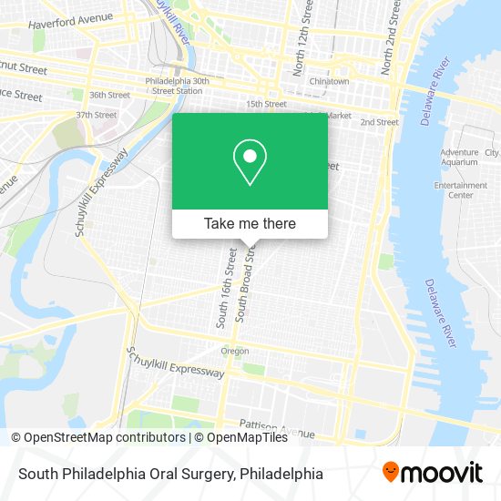 Mapa de South Philadelphia Oral Surgery