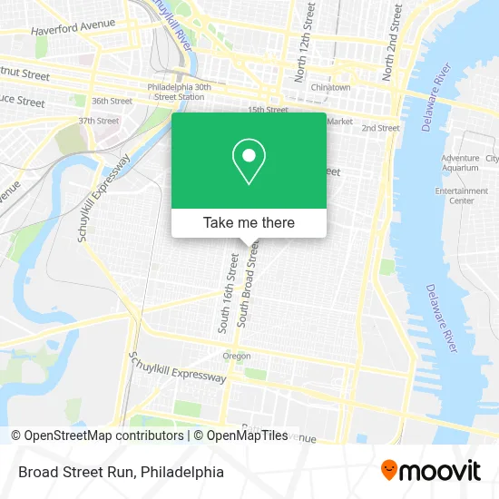 Broad Street Run map