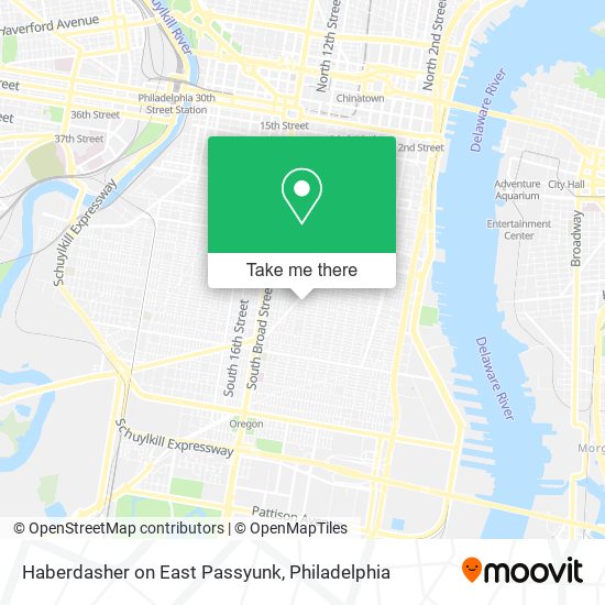 Haberdasher on East Passyunk map