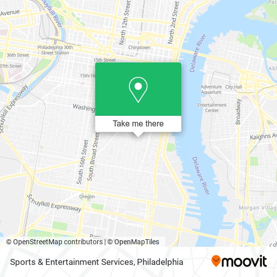 Sports & Entertainment Services map