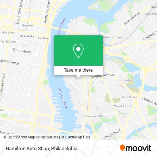 Mapa de Hamilton Auto Shop