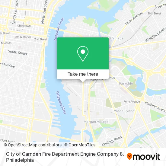City of Camden Fire Department Engine Company 8 map