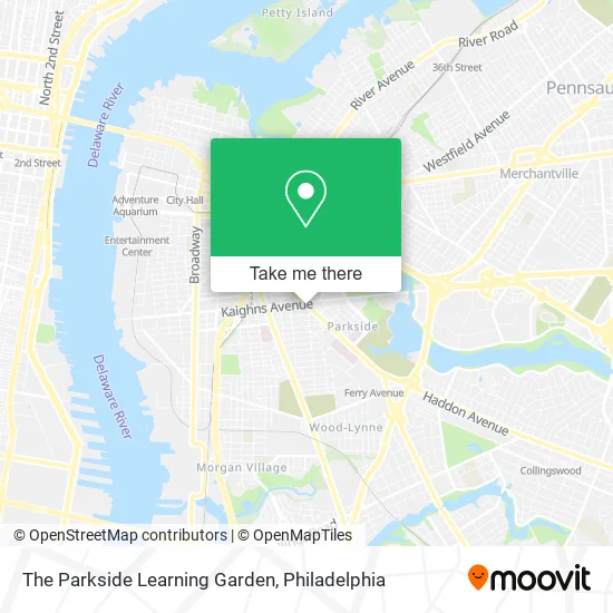 The Parkside Learning Garden map