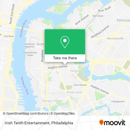 Irish Tenth Entertainment map