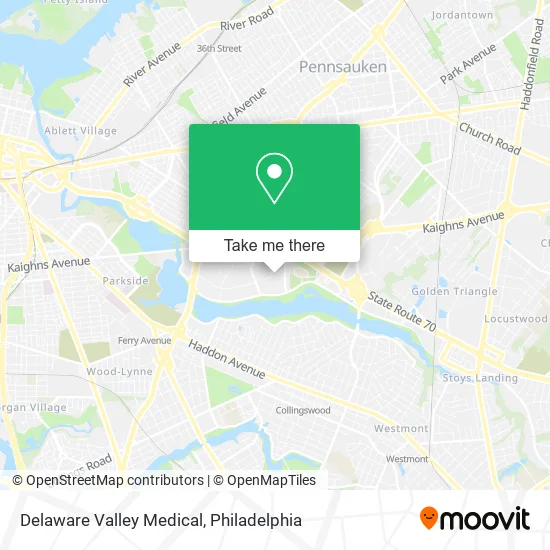 Delaware Valley Medical map