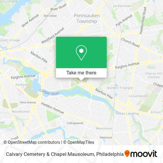 Calvary Cemetery & Chapel Mausoleum map
