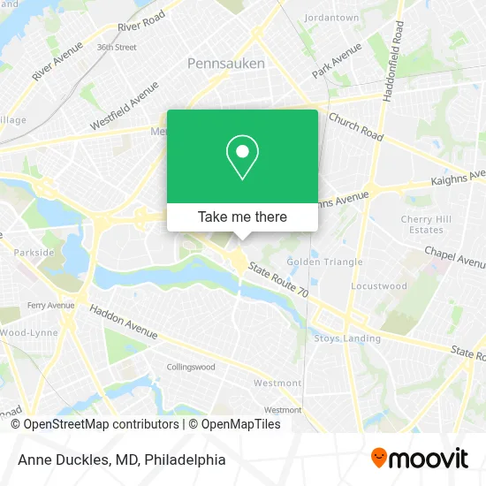 Anne Duckles, MD map