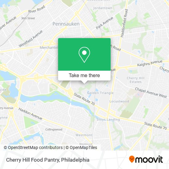 Cherry Hill Food Pantry map