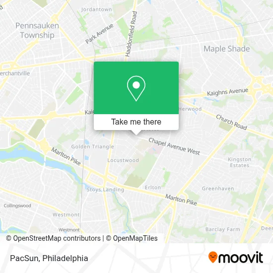 PacSun map