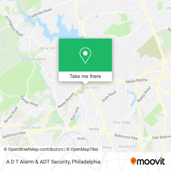 A D T Alarm & ADT Security map