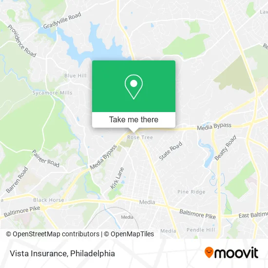 Vista Insurance map