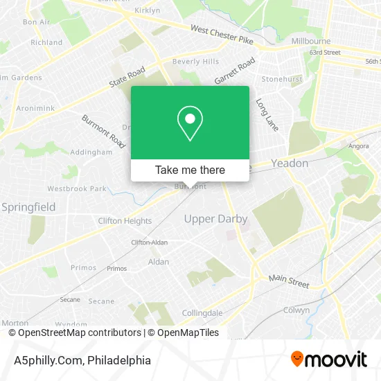 A5philly.Com map